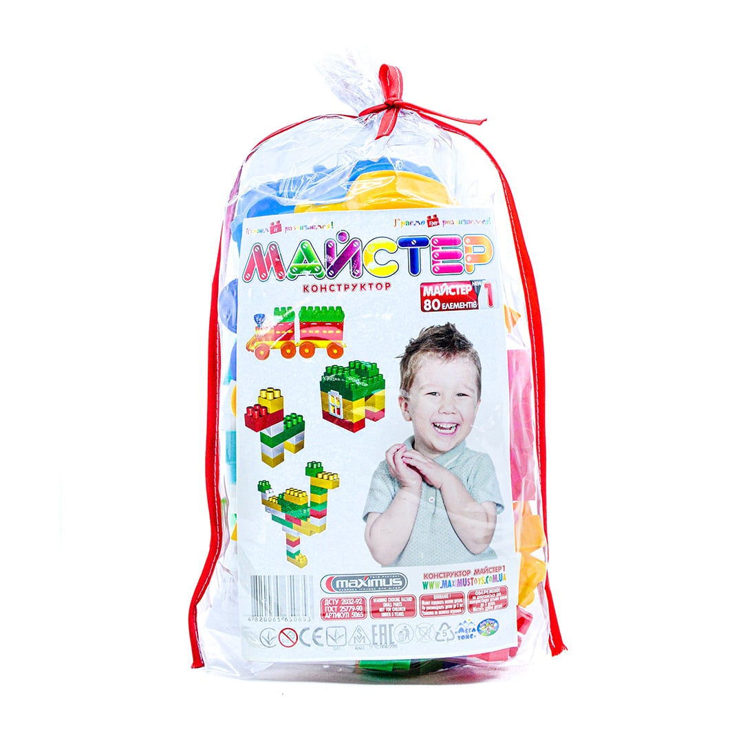Конструктор Maximus Майстер 1, від 3 років, 80 елементів (5065)